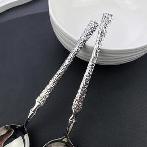 Cuchara Redonda Creativa de Acero Inoxidable 304 con Diseño de Árbol, Delgada, para Sopa, Arroz, Postre, para Uso Doméstico y Hotelero - Product Image 4