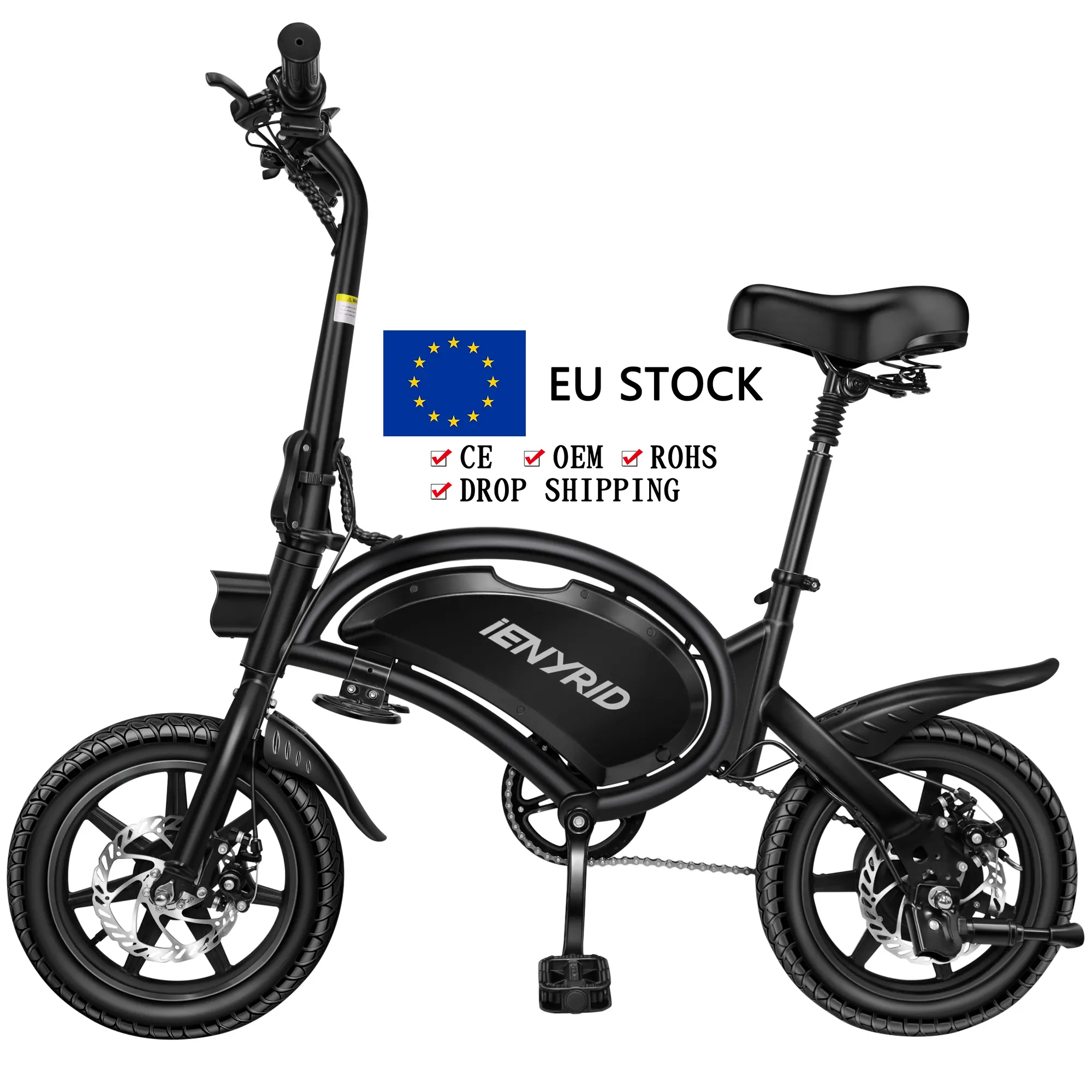 유럽 유럽 창고 전기 도시 자전거 장거리 400w 48v 접이식 접이식 도시 전기 자전거 ebike 전자 자전거