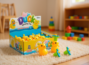 Hjf Duck Spinning Top 12 pièces, jouet musical à piles pour enfants de 2 à 4 ans, jouet éducatif en plastique - Product Image 2