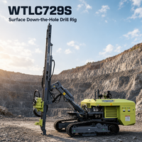 Foreuse DTH sur chenilles WTLC-729S pour exploitation en carrière ouvert, diamètre de forage de 115 à 180 mm, profondeur de forage de 50 m, machine de forage de surface