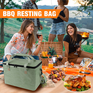 Smoker Meat Insulated Resting Bag for <b>BBQ</b> Meat <b>Large</b> Capacity <b>BBQ</b> Meat Blanket Bag Reusable Insulated Brisket Resting Blanket - Product Image 2