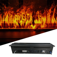 Topflashstar 1000W Machine à Effet de Flamme Artificielle 24 LED RGB 3-en-1 avec Contrôle DMX, Lampe à Flamme Simulée