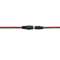 Connecteur mâle DC 5521 2,1 mm 5,1 mm, câble de charge d'alimentation ouvert en cuivre pur avec gaine en PVC et blindage tressé