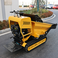 Livraison gratuite, mini-dumper hydraulique diesel de 500 kg, moteur diesel, inclinaison et levage de jardin
