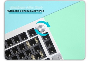 Zuoya ชุดคีย์บอร์ดเล่นเกมกลไกอะลูมิเนียมแบบ LMK81พร้อมปุ่ม RGB backlit swappable สนับสนุน3/5PIN - Product Image 6