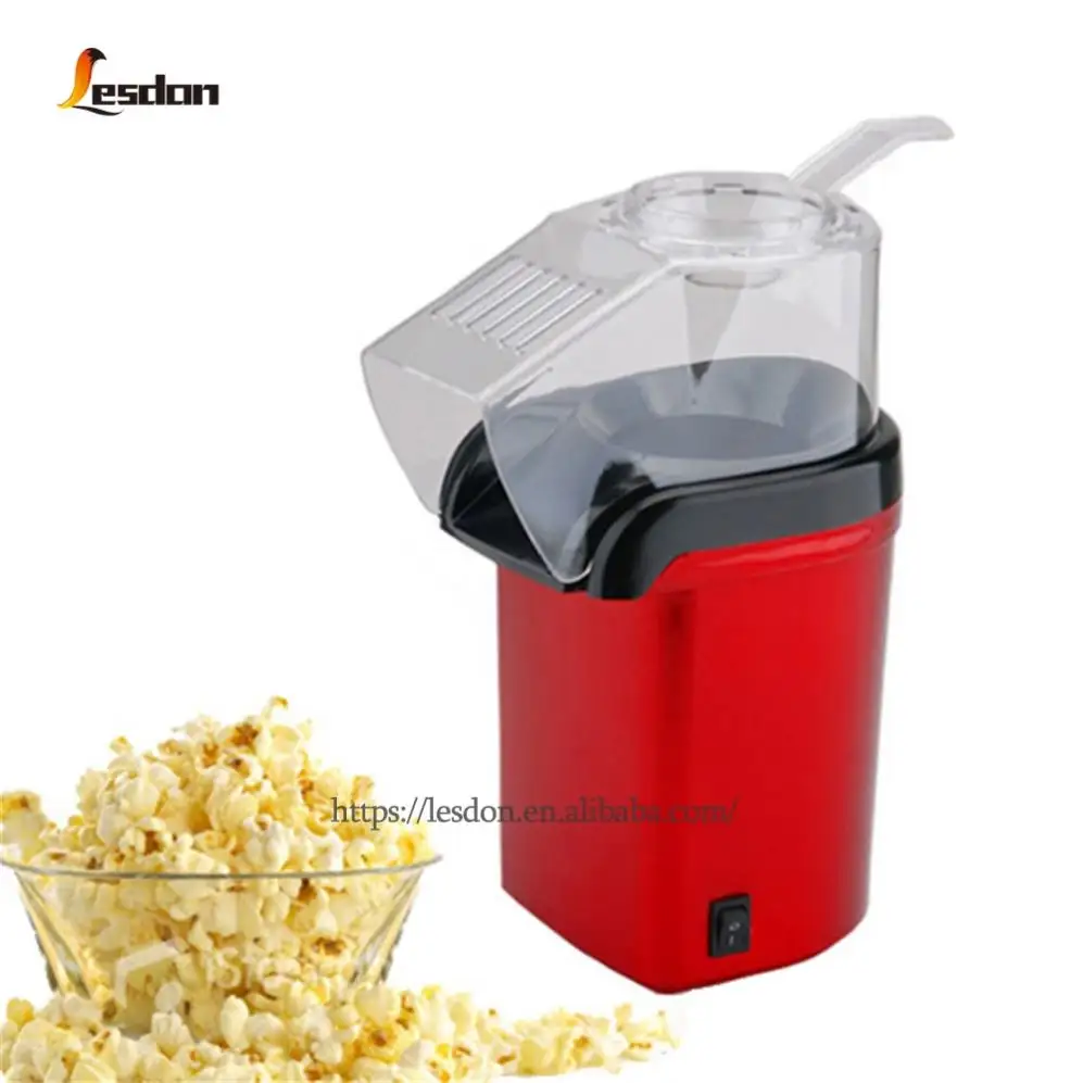 220v elektrische automatische Küche tragbare schnelle <span class=keywords><strong>Popcorn</strong></span> herstellung Heißluft Mini Pop Corn Popper Maschine mit oberer Abdeckung/