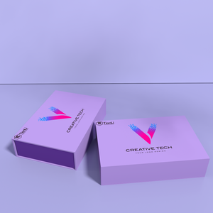 Nuevo logotipo personalizado caja reutilizable de lujo regalo cartón magnético Kraft paquete caja imán plegable paquete púrpura cajas de papel - Product Image 3