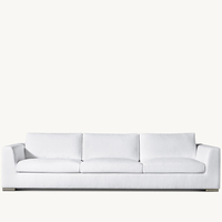 Mobilier d'intérieur moderne et luxueux, confortable et doux, banc à main courante conique et canapé en tissu