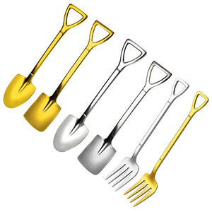 Cuillère à pastèque, spatule, fourchette en acier inoxydable 304, cuillère à dessert créative pour enfants, couleur unie, lavage à la main uniquement - Product Image 4