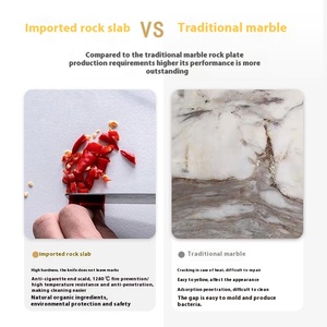 Table de réception simple en marbre légère et luxueuse Chaise Négociation Internet Celebrity Milk Tea Shop Coffee Shop Table à manger - Product Image 4