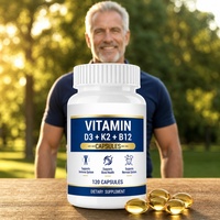 Complément Alimentaire Haute Absorption 120 Capsules Vitamine D3 K2 B12 pour le Soutien Osseux et Immunitaire – Fabrication en Marque Blanche
