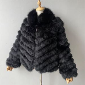 <span class=keywords><strong>Cappotto</strong></span> Invernale Reversibile <span class=keywords><strong>in</strong></span> <span class=keywords><strong>Pelliccia</strong></span> di Volpe per <span class=keywords><strong>Donna</strong></span>, Stile Casual Brasiliano, Doppio Lato, Tessuto Non Tessuto, Spesso e Morbido, <span class=keywords><strong>con</strong></span> Fodera <span class=keywords><strong>in</strong></span> Raso, Stile High Street - Product Image 2