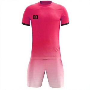 Ensemble de maillot de football unisexe pour adultes personnalisé, sublimation, impression à l'écran, broderie, séchage rapide, sans couture, col rond, sans manches - Product Image 1