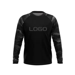 Kostenlose verfügbare Probe Schwarz Farbe L XL Größe BMX Jersey Gut verkaufte MTB Jersey Haut freundliche Motocross Shirts Lieferanten