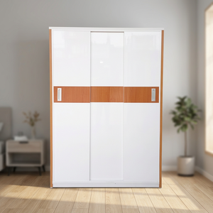 1.2m Portable Standing Type Rectangle <b>Sliding</b> Door <b>Plastic</b> Adult Wardrobe Clothing Organizer - Product Image 3