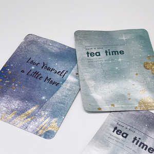 Moisture-Proof Tea Packaging with 3-Side Sealed <b>Bags</b> and Heat <b>Seal</b> Technology Customizable Printed Tea Tags - Product Image 1
