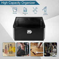 35 "X12" X12 "Negro Heavy Duty Acero Metal Pick up Almacenamiento Organizador Remolque Lengua Camión Caja de herramientas