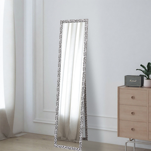 Homco thiết kế trang trí tầng thường vụ MDF gương <span class=keywords><strong>Zebra</strong></span> khuôn mẫu cửa treo gương cho phòng ngủ - Product Image 3