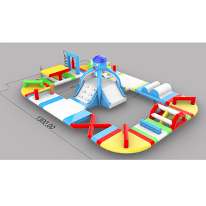 Parque Acuático Flotante Inflable Comercial con Obstáculos, Equipo de Playa con Material de PVC para Tobogán Exterior para Adultos, PARQUE ACUÁTICO Personalizable - Product Image 3