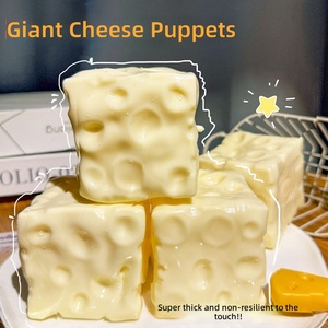 Juguete de queso gigante transparente de vaselina ASMR, suave y divertido, que no se infla, juguetes antiestrés para fiestas - Product Image 6