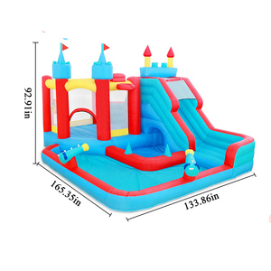 Nhà Bouncy Bơm Hơi Cầu Vồng Nóng Combo Trượt Nước Bơm Hơi Lâu Đài Nhảy Cho Trẻ Em Có Bể Bơi Sử Dụng Cho Gia Đình - Product Image 2