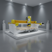 Scie à pont pour marbre Ubo Manufacturer, découpeuse de pierre CNC 4 axes 4+1 axes, machine de base pour la réalisation de trous dans les comptoirs de cuisine en granit