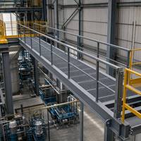 Stringer d'escalier en acier inoxydable sur mesure OEM |   Fabrication soudée robuste avec protection anticorrosion pour accès aux escaliers industriels