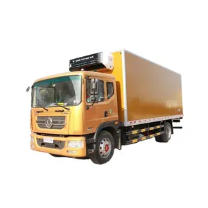 Dongfeng 10-15 톤 냉장 냉각 냉동고 상자 트럭 식품 운송 냉장고 밴 트럭 공장 판매