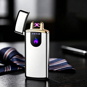Encendedor Dericsson Nuevo Ultrafino Resistente al Viento con Doble Arco, Encendedor de Cigarrillos Recargable USB con Inducción Inteligente, Logotipo Personalizado - Product Image 6