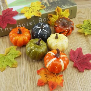 Bulk Plastic Pumpkins <b>Mini</b> Artificial Pumpkins for Fall Harvest Autumn Wedding Farmhouse and <b>Table</b> Craft Decoration - Product Image 1