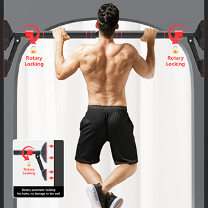 Set dukungan keamanan baja Gordon grosir pintu rumah <span class=keywords><strong>Bar</strong></span> Pull-up Horizontal dengan <span class=keywords><strong>Bar</strong></span> dagu penguncian aman - Product Image 1