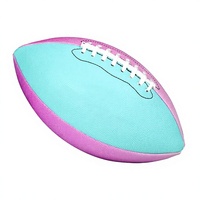 Ballon de football américain personnalisé en PU hygroscopique, taille 9, cousu à la machine, logo OEM