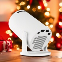 HY300PRO + Mini projecteur intelligent portable Android 14 à courte portée 4K projecteur vidéo sans fil pour cinéma maison et réunion d'affaires