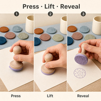 Ensemble de tampons météo en silicone avec manches en bois pour le soleil, la lune, les étoiles et le arc-en-ciel, jouets éducatifs DIY pour enfants, jeu créatif