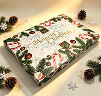 Boîtes cadeaux personnalisées pour calendrier de l'avent de Noël, 24 jours de compte à rebours de l'avent, boîtes cadeaux avec plateau en plastique