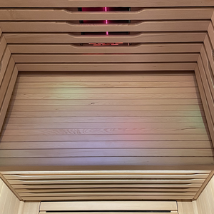 Sauna infrarouge de haute qualité en cèdre canadien pour 2 personnes, faible EMF, avec panneau - Product Image 5