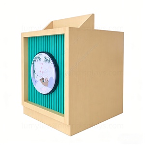 Mostrador de Exhibición Moderno de Madera para Tiendas Minoristas, Mueble de Recepción Personalizado, Puesto de Caja para Boutique - Product Image 6