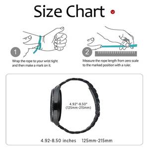 22mm 20mm Metallarmband für Samsung Galaxy Watch 6 5 4 47mm 44mm Active 2 Gear S3 Edelstahlarmband Huawei Watch 40mm Band - Product Image 4