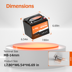 Литиевая батарея для инвалидных колясок LiTime <span class=keywords><strong>24V</strong></span> 25Ah LiFePO4 - Product Image 2