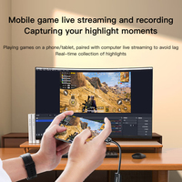 Tarjeta Capturadora de Video SAMZHE USB 3.0/Tipo-C a HDMI, Entrada 4K para PS5/NS, Cámara de Teléfono, Transmisión en Vivo de Juegos, Dispositivo de Grabación