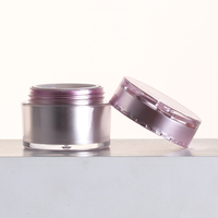 Pot en acrylique fantaisie de 10 g, 30 ml, 30 g, 1 oz, récipient cosmétique vide avec bouchon en forme de rose
