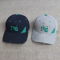 Casquettes décontractées de haute qualité en gros, personnalisées avec logo brodé en 3D, 6 panneaux, style streetwear, effet vieilli, en coton non structuré, type Dad Hat