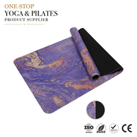 Tapis de yoga TOPTONS Premium Gym Fitness, impression numérique personnalisée, couleur personnalisée, antidérapant, écologique, en PU recyclé, en caoutchouc naturel