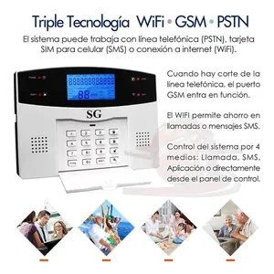 Wi-Fi GSM allarme per telefono cellulare senza fili sistema di sicurezza domestica con sensore porta ABS 433MHz GPRS rete batteria fonte di alimentazione - Product Image 3
