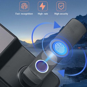 Serrure de porte intelligente avec biométrie de haute précision, déverrouillage rapide et fiable, étanche, adaptable à toutes les portes et <span class=keywords><strong>clé</strong></span> d'urgence - Product Image 6