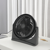 8 pouces bureau petit cercle rond 3 lames vitesse sans minuterie Table boîte ventilateur Ventilador De Caja