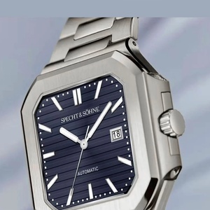 2025 New Hot Selling Ultrathin Cubic <b>Watch</b> for Men <b>Mechanical</b> Wristwatch Sapphire Green Color Luminous Waterproof - Product Image 2