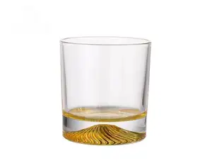 Оптовая продажа, изготовленный на заказ, стекло для виски с толстым дном в японском стиле, стекло для виски ледника с поднятым дном