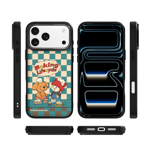 เคสโทรศัพท์ AG Feeling Black Edge พร้อมลายปิดทองสำหรับ Iphone17 17pm 16pro 15 15pm 15pro 14pm แบบแม่เหล็ก - Product Image 3