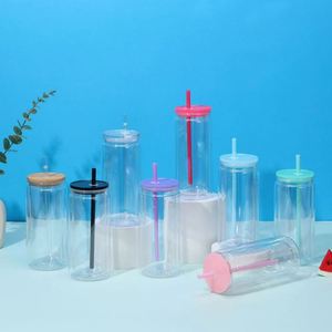 Hot-selling New 20oz Double-layer Plastic Cup <b>Simple</b> Transparent Straw Cup Cartoon Design <b>sealed</b> Leakproof Modern Style Portable - Product Image 3